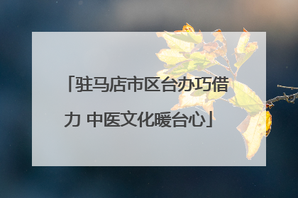 驻马店市区台办巧借力 中医文化暖台心