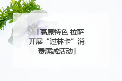 高原特色 拉萨开展“过林卡”消费满减活动