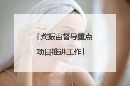 龚振宙督导重点项目推进工作