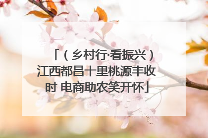 （乡村行·看振兴）江西都昌十里桃源丰收时 电商助农笑开怀
