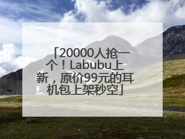 20000人抢一个！Labubu上新，原价99元的耳机包上架秒空
