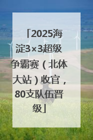 2025海淀3×3超级争霸赛（北体大站）收官，80支队伍晋级