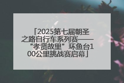 2025第七届朝圣之路自行车系列赛——“孝贤故里”环鱼台100公里挑战赛启幕