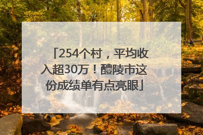 254个村，平均收入超30万！醴陵市这份成绩单有点亮眼