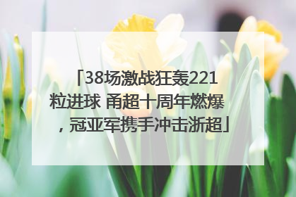 38场激战狂轰221粒进球 甬超十周年燃爆，冠亚军携手冲击浙超