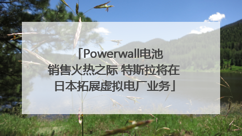 Powerwall电池销售火热之际 特斯拉将在日本拓展虚拟电厂业务